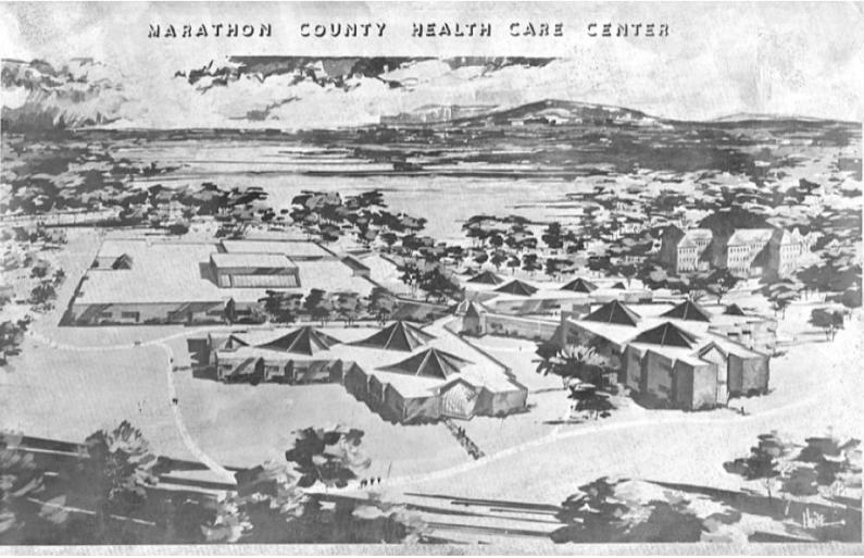 1972 Image of Health Care Center Renderings
