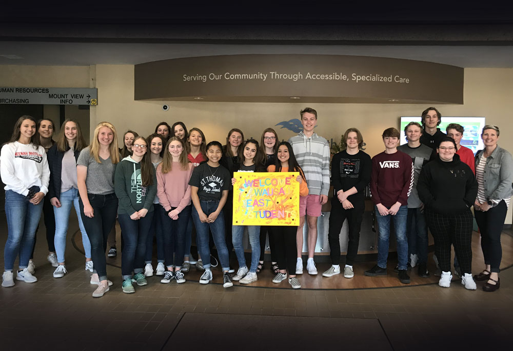 Wausau East Students visit North Central Health Care