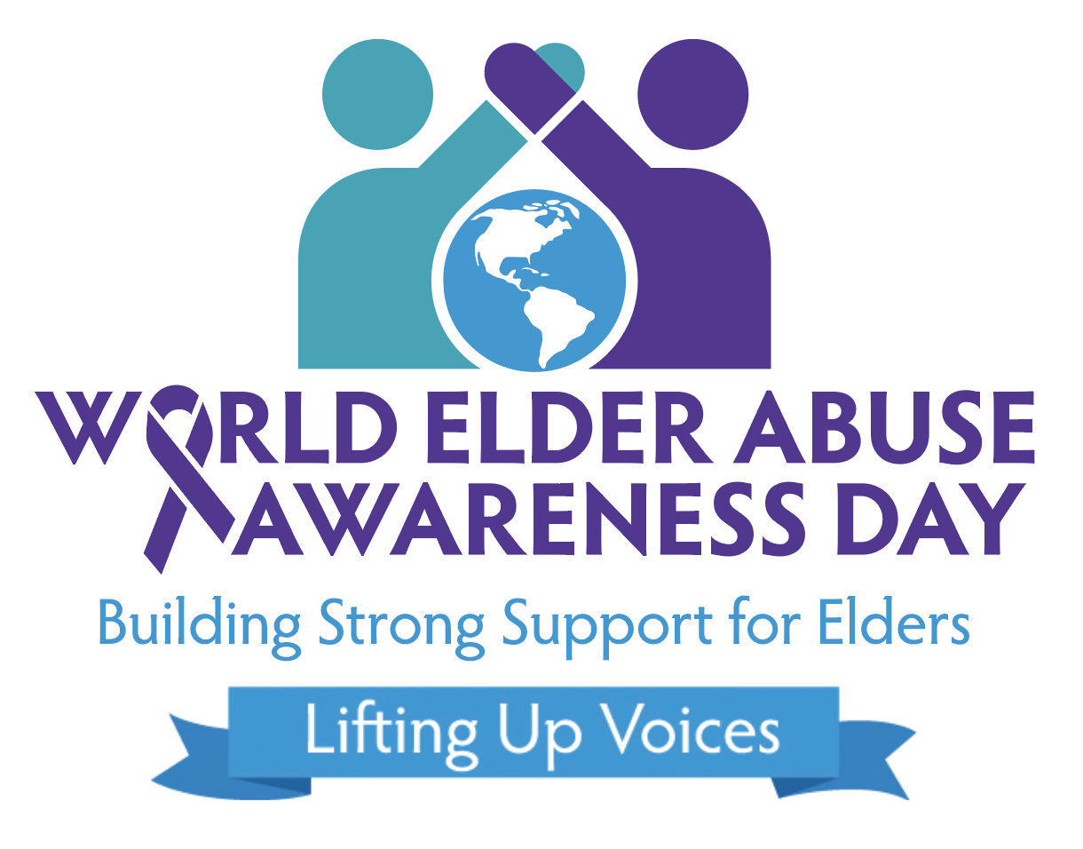 world elder abuse awareness logo