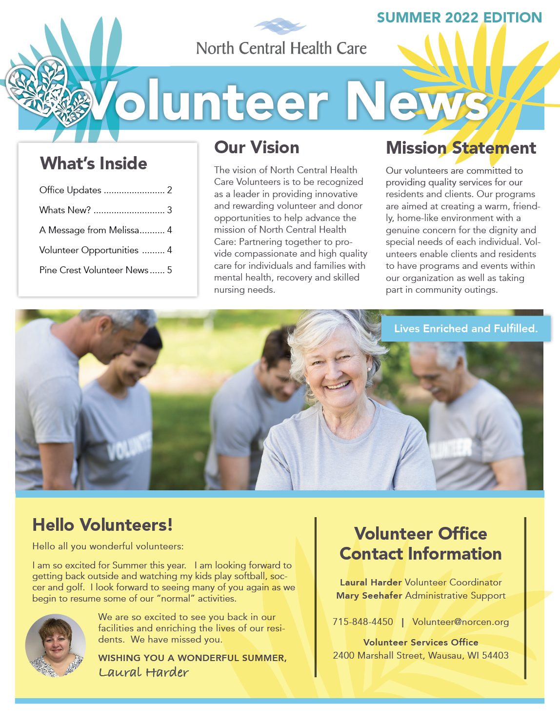 Fall 2020 North Central Health Care Newsletter